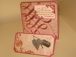 Valentine's Day Card Angled View